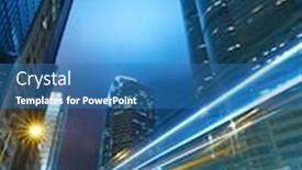  Presentation with hong kong - PPT layouts with traffic-in-hong-kong background and a teal colored foreground