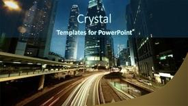  Presentation with hong kong - Colorful slide set enhanced with traffic-in-hong-kong backdrop and a ocean colored foreground