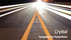  Presentation with miami - Audience pleasing PPT theme consisting of traffic in miami good use backdrop and a tawny brown colored foreground