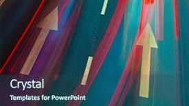  Presentation with reflection - Beautiful slide set featuring traffic jam - glass wall of office backdrop and a ocean colored foreground