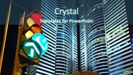  Presentation with traffic light - Beautiful PPT layouts featuring traffic light in the city backdrop and a ocean colored foreground