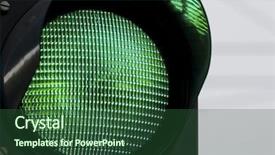  Presentation with green traffic light - Audience pleasing presentation consisting of traffic light with green light backdrop and a ocean colored foreground