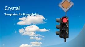  Presentation with blue lights - Cool new presentation with traffic lights - on in front backdrop and a ocean colored foreground