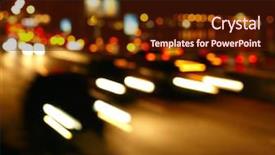  Presentation with kpi traffic light - Slides featuring traffic lights of the city background and a wine colored foreground