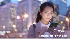  Presentation with business environment using laptops globe - Presentation theme consisting of traffic management - business woman use of cellphone background and a gray colored foreground