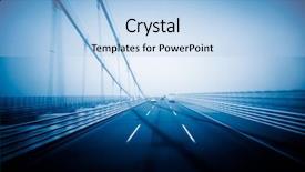  Presentation with qingdao - Theme enhanced with traffic on haiwan bridge qingdao background and a light blue colored foreground