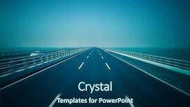  Presentation with qingdao - Slide deck consisting of traffic on haiwan bridge qingdao background and a ocean colored foreground