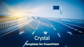  Presentation with qingdao - Slide deck having traffic on haiwan bridge qingdao background and a ocean colored foreground