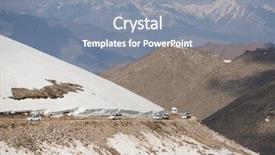  Presentation with traffic road - PPT theme consisting of traffic on high altitude road background and a seafoam green colored foreground