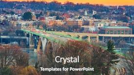  Presentation with traffic - Beautiful presentation theme featuring traffic on key bridge backdrop and a  colored foreground