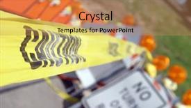  Presentation with caution - Presentation design consisting of mother duck and two little ducklings at the blue water background and a light blue colored foreground