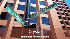  Presentation with congress - PPT layouts enhanced with traffic signal - boston state st and congress background and a  colored foreground