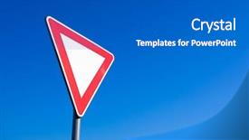  Presentation with traffic signal - Beautiful PPT theme featuring traffic signal in the blue backdrop and a  colored foreground