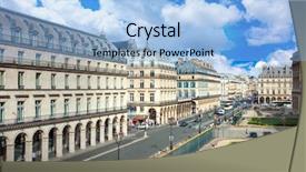  Presentation with paris france war - Slide deck having traffic signht - rue de rivoli paris france background and a  colored foreground