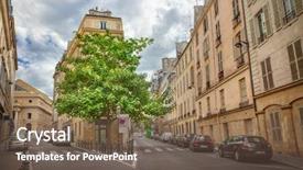  Presentation with paris ausflug - Slides featuring traffic signht - street in paris background and a  colored foreground