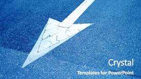  Presentation with road signs - PPT layouts consisting of traffic signs - image of an arrow background and a teal colored foreground