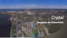  Presentation with inca machu picchu peru view - Colorful slide set enhanced with traffic survey - city panorama top view perm backdrop and a  colored foreground