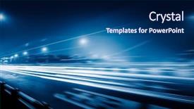  Presentation with traffic - Cool new slides with traffic trails on bridge chongqing backdrop and a navy blue colored foreground