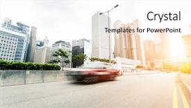  Presentation with prosperity - Colorful slide deck enhanced with traffic trails on the road backdrop and a  colored foreground