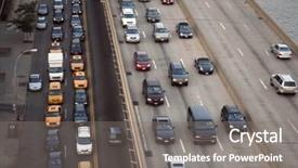  Presentation with traffic - Presentation featuring isolated broken golden egg concept background and a cream colored foreground.