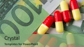  Presentation with drug trafficking - Slide deck featuring trafficking - medical pills or drugs background and a seafoam green colored foreground