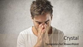  Presentation with young man holdng laptop on lap money - Beautiful slide deck featuring marriage - kissing near table at restaurant backdrop and a light gray colored foreground