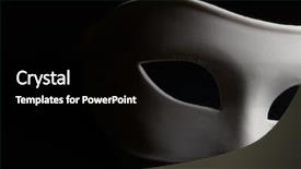  Presentation with mask - Beautiful slide set featuring tragedy - white mask backdrop and a black colored foreground