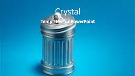  Presentation with bin - Beautiful slides featuring trah-bin-saving-box backdrop and a gray colored foreground