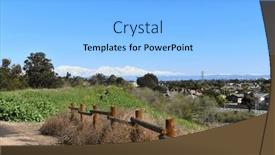  Presentation with trail - Slide deck consisting of trail-in-bartlett-park background and a light gray colored foreground