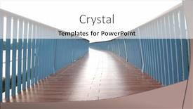  Presentation with wetland - Presentation design with trail-in-curve-bridge-wetland background and a white colored foreground