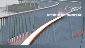  Presentation with wetland - Slide deck featuring trail-in-curve-bridge-wetland background and a gray colored foreground