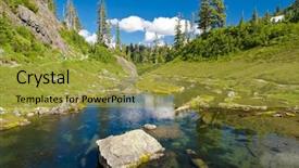  Presentation with trail - Beautiful presentation theme featuring trail in mount baker visitor backdrop and a gold colored foreground