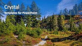  Presentation with trail - Theme featuring trail in mount baker visitor background and a teal colored foreground