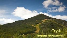  Presentation with forests - Slides enhanced with trail landscape view lake placid background and a  colored foreground