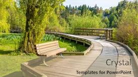  Presentation with canada ontario lake of two - Audience pleasing presentation design consisting of  backdrop and a  colored foreground