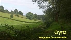  Presentation with trail - Amazing PPT theme having trail through the gully backdrop and a  colored foreground
