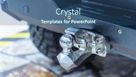  Presentation with truck - Theme enhanced with trailer-hitch-behind-the-pickup background and a ocean colored foreground