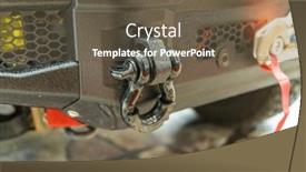  Presentation with truck - Slide deck consisting of trailer-hitch-behind-the-pickup background and a tawny brown colored foreground