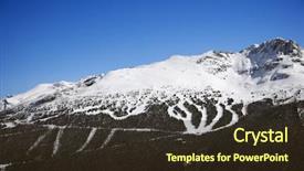  Presentation with british columbia - Presentation theme with trails on mountain in whistler background and a  colored foreground