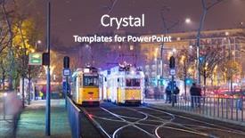  Presentation with hawaii old - Presentation theme with train central station in budapest background and a dark gray colored foreground