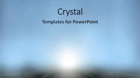  Presentation with tracks - Slide set consisting of train coming down tracks background and a light blue colored foreground