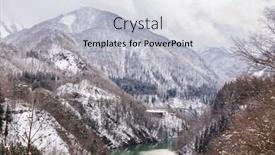  Presentation with train bridge - PPT layouts consisting of train-in-winter-landscape-snow background and a light gray colored foreground