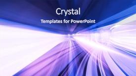  Presentation with moving fast train track - Audience pleasing PPT theme consisting of train moving fast in tunnel backdrop and a navy blue colored foreground