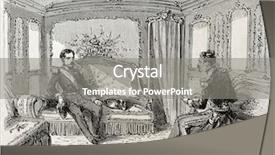  Presentation with painting old - Audience pleasing PPT layouts consisting of train offered from railways company backdrop and a gray colored foreground