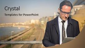  Presentation with laydy and music - Presentation design consisting of train schedule - listening to music background and a light gray colored foreground