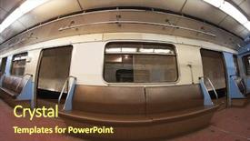  Presentation with metro train - PPT theme enhanced with detailed and accurate illustration of map of connecticut background and a white colored foreground