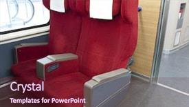  Presentation with train - Cool new presentation with train seats backdrop and a tawny brown colored foreground