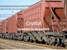 Train Transportation Of Cargoes PPT template 4 | CrystalGraphics