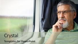  Presentation with eco friendly car - Presentation having train travel - leaving his car background and a mint green colored foreground