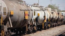  Presentation with energy crisis - Cool new slides with the railway energy crisis backdrop and a mint green colored foreground